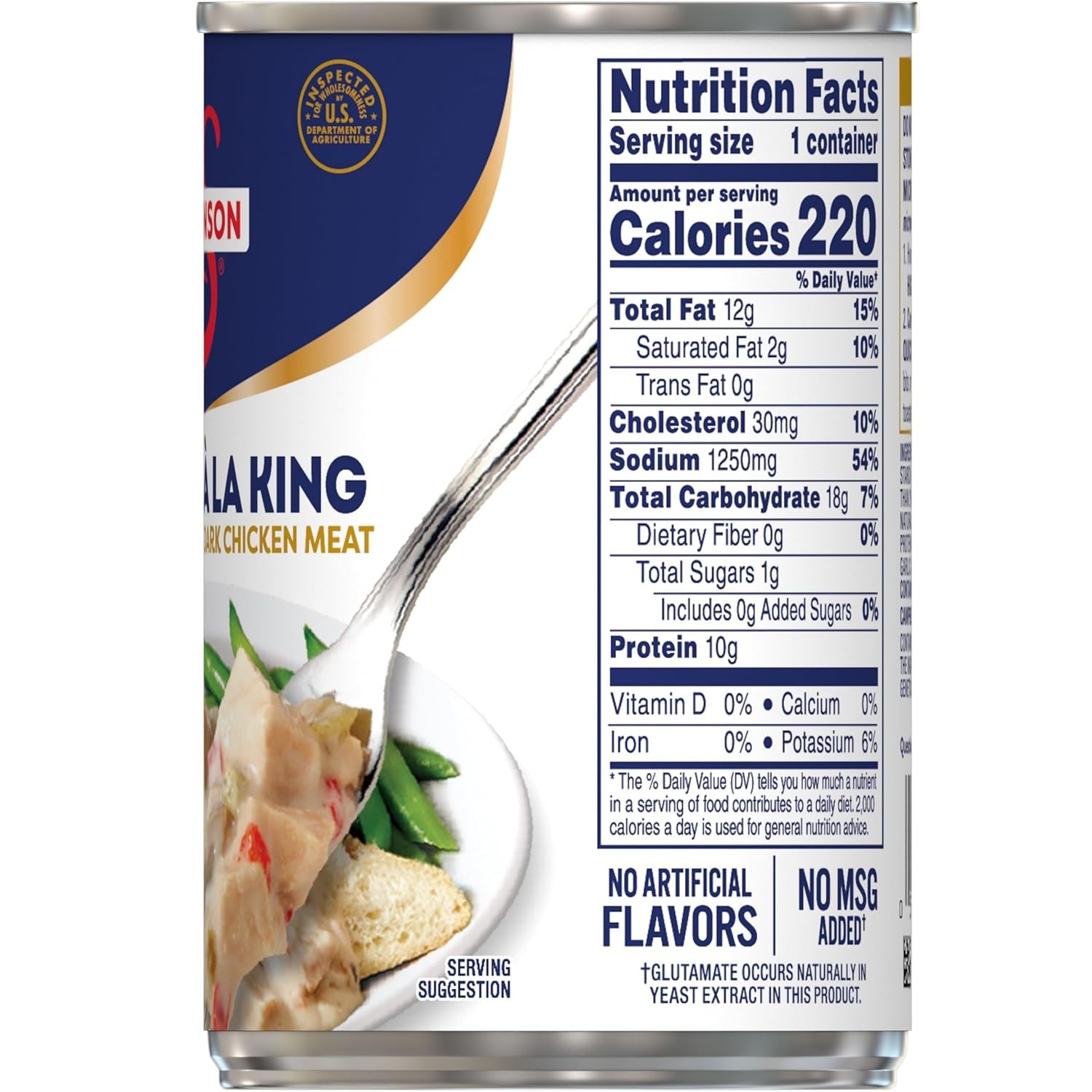 Swanson 12 Pack Chicken a la King 10.5oz – Ready in Minutes, Gluten-Free Option