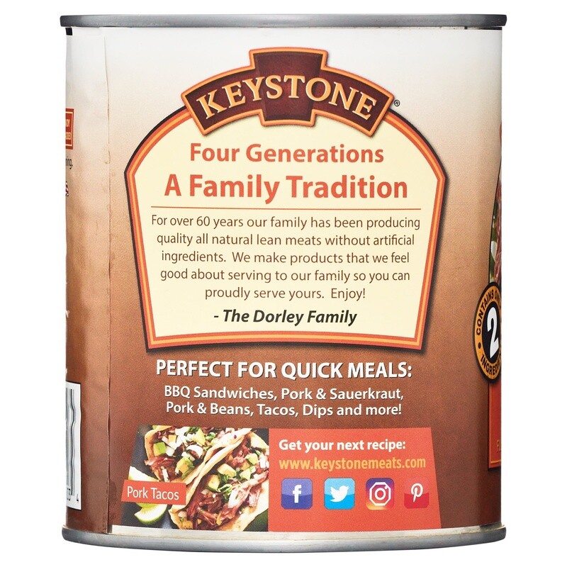All Natural Canned Pork 28oz Pack High Protein Quick Meal No Preservatives New