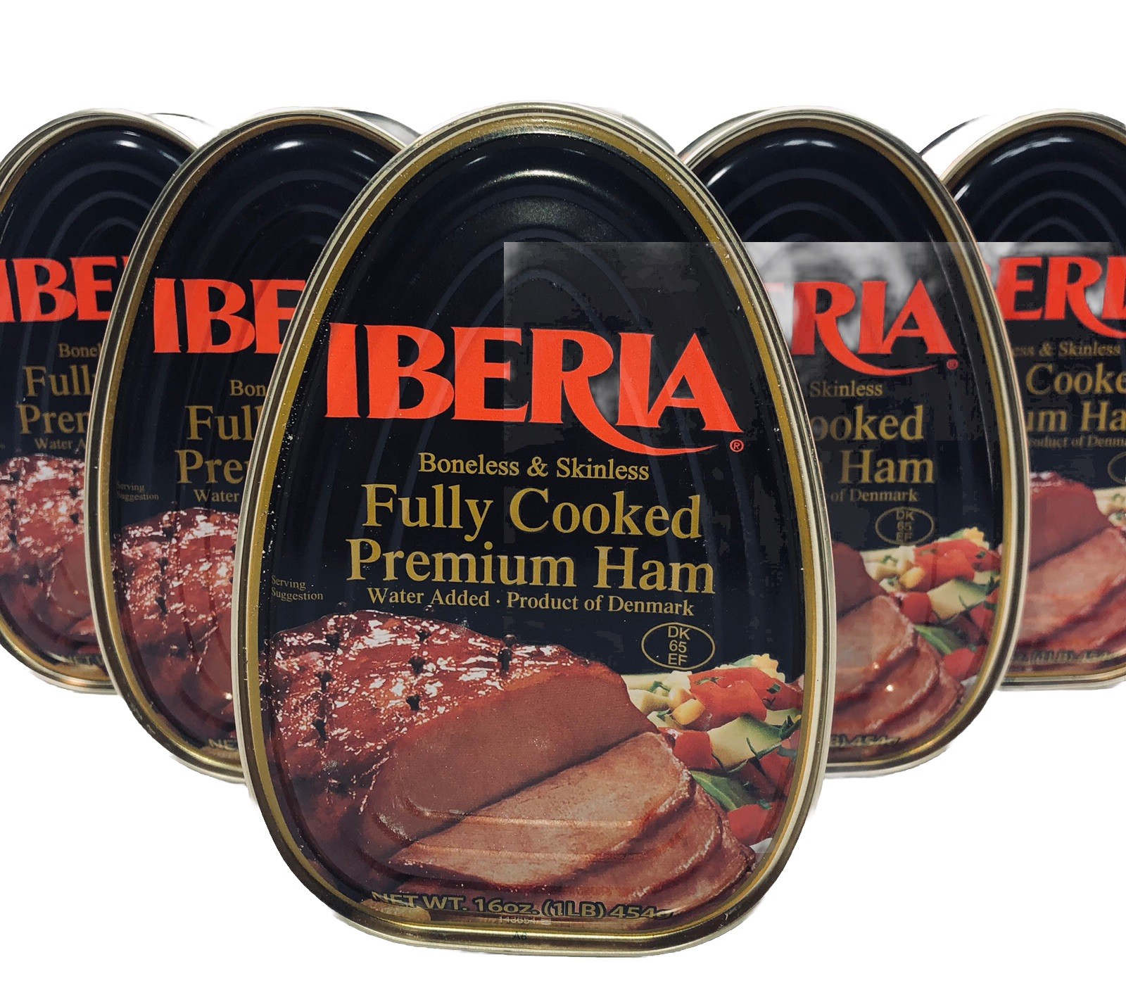 6 Iberia Boneless & Skinless Cooked Canned Ham 16oz (1LB.) dak picnic. 09/2030
