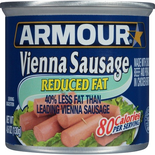 Armour Vienna Sausage Reduced Fat 6 Pack