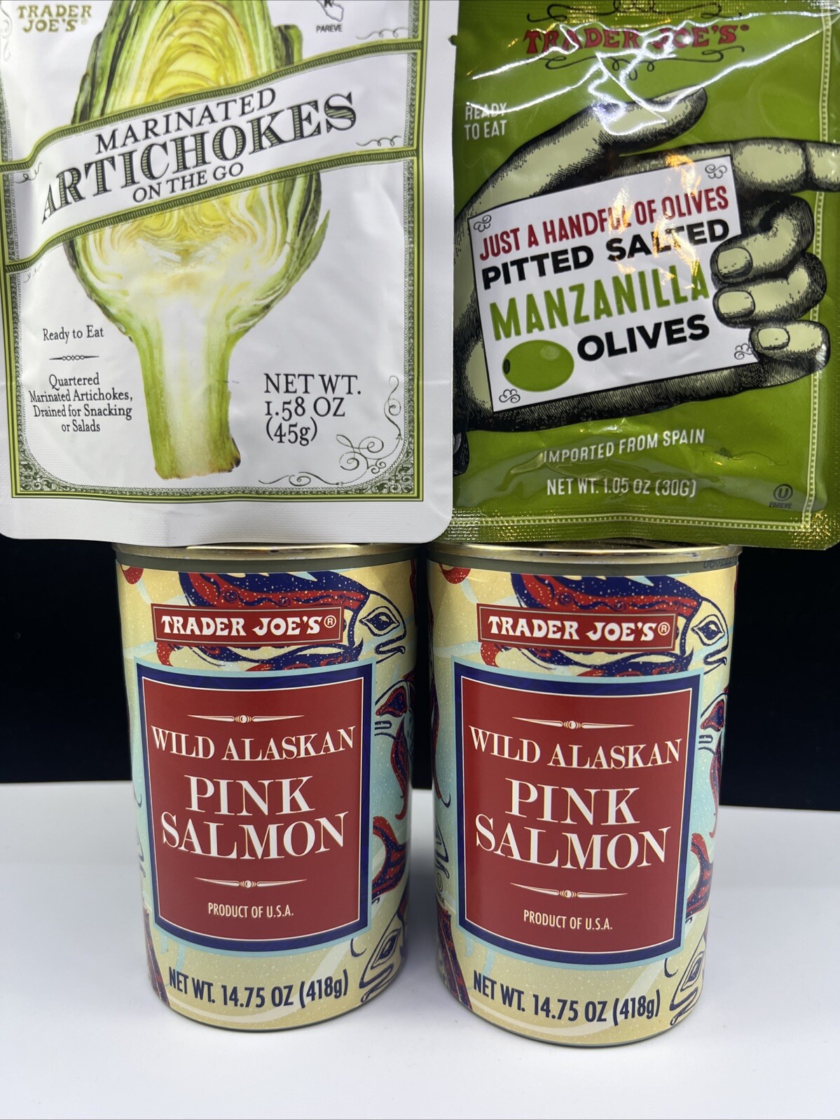 2X Trader Joe’s Wild Caught Alaskan Pink Salmon 14.75oz Exp 6/2028 Salmon & Salt