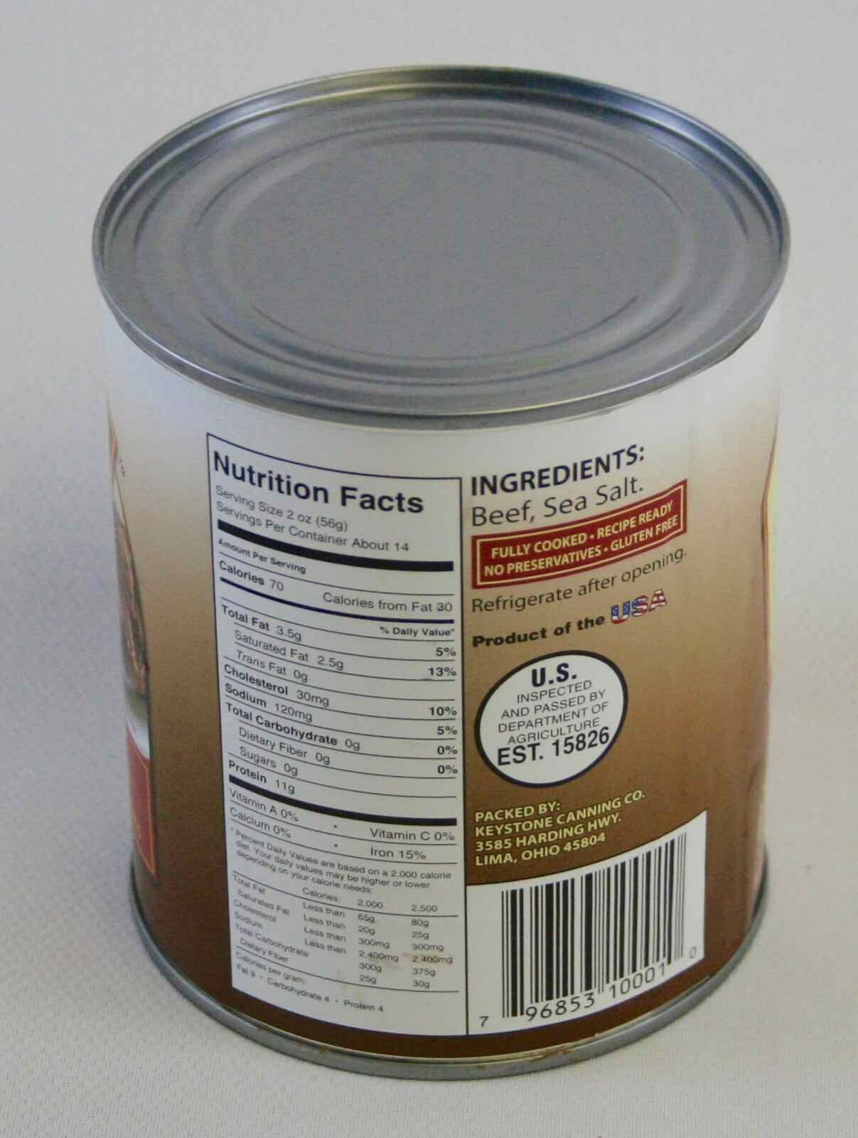 KEYSTONE Beef & Ground Beef ALL NATURAL 6 cans mixed – 28 OZ each 168 oz total