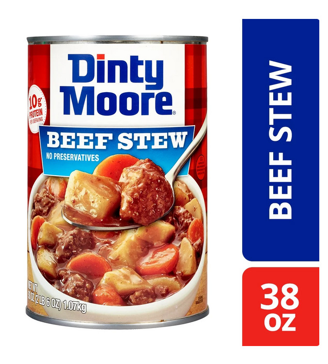 DINTY MOORE Beef Stew, Shelf-Stable, Steel Can 38 oz