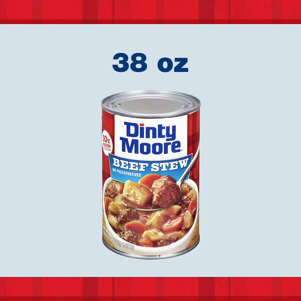 DINTY MOORE Beef Stew, Shelf-Stable, Steel Can 38 oz
