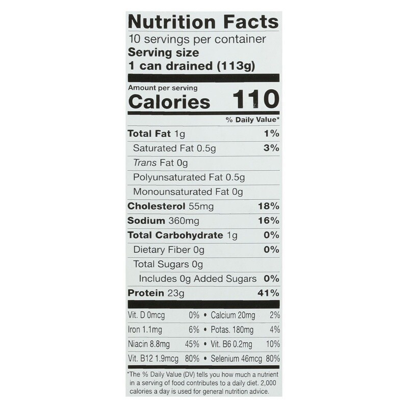 10 Pack Chunk Light Tuna in Water High Protein Canned Seafood Snack Gluten Free