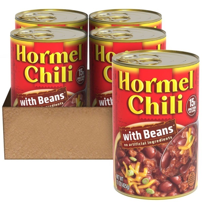 Chili with Beans Canned Chili, Beef, No Artificial Ingredients, Shelf-Stable,