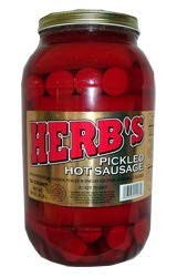 Herbs Pickled Hot Sausage 26ct Gallon Jar