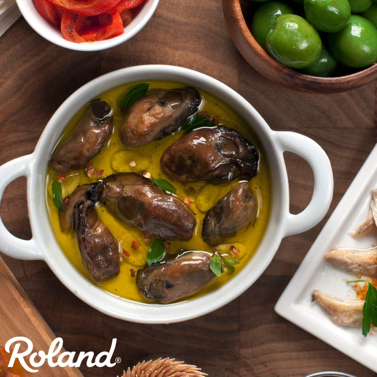 Roland Foods Smoked Medium Oysters in Oil, Wild Caught, Imported Food, 3 oz