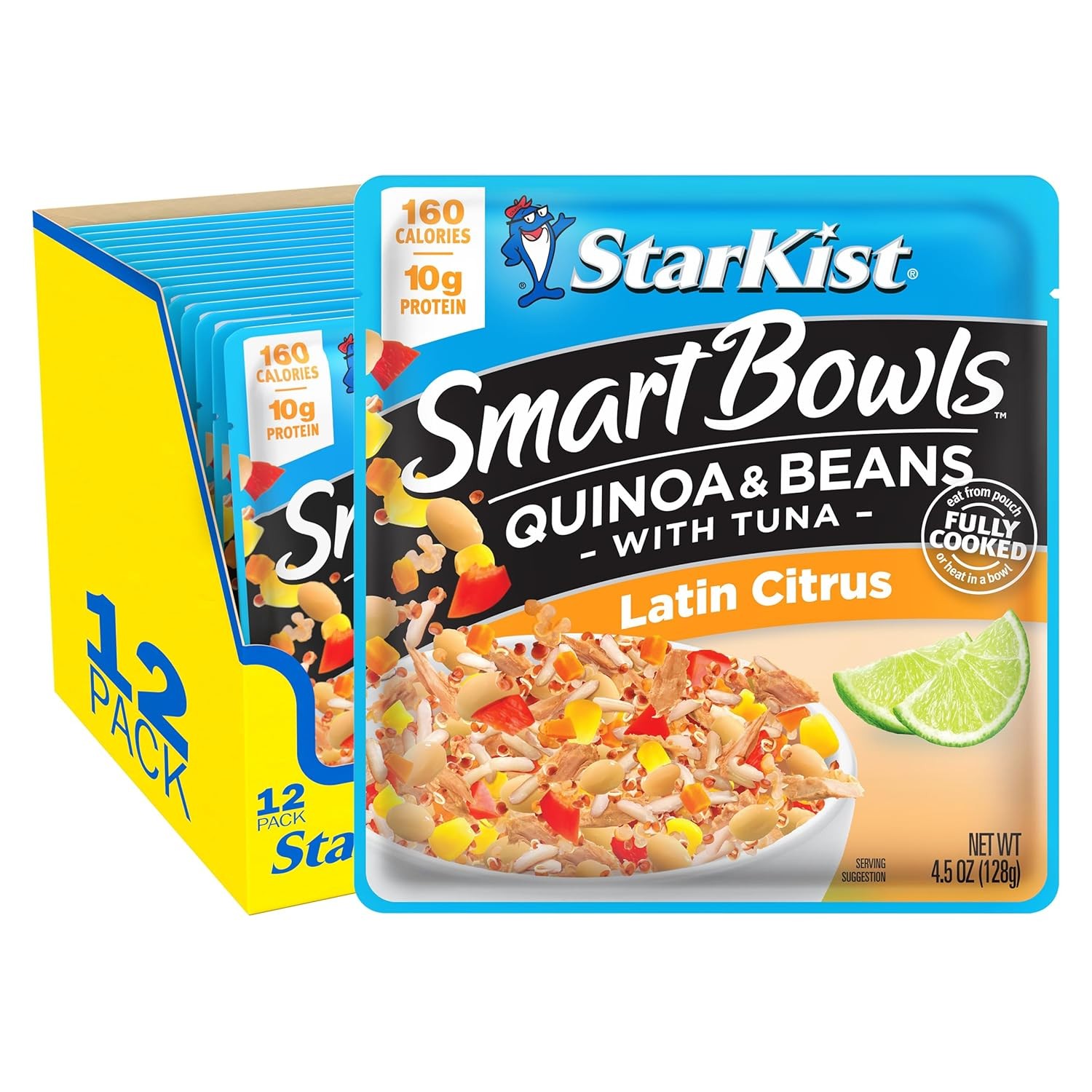 Smart Bowls Latin Citrus 4.5 oz Pouch (Pack of 12) – Features Quinoa & Beans