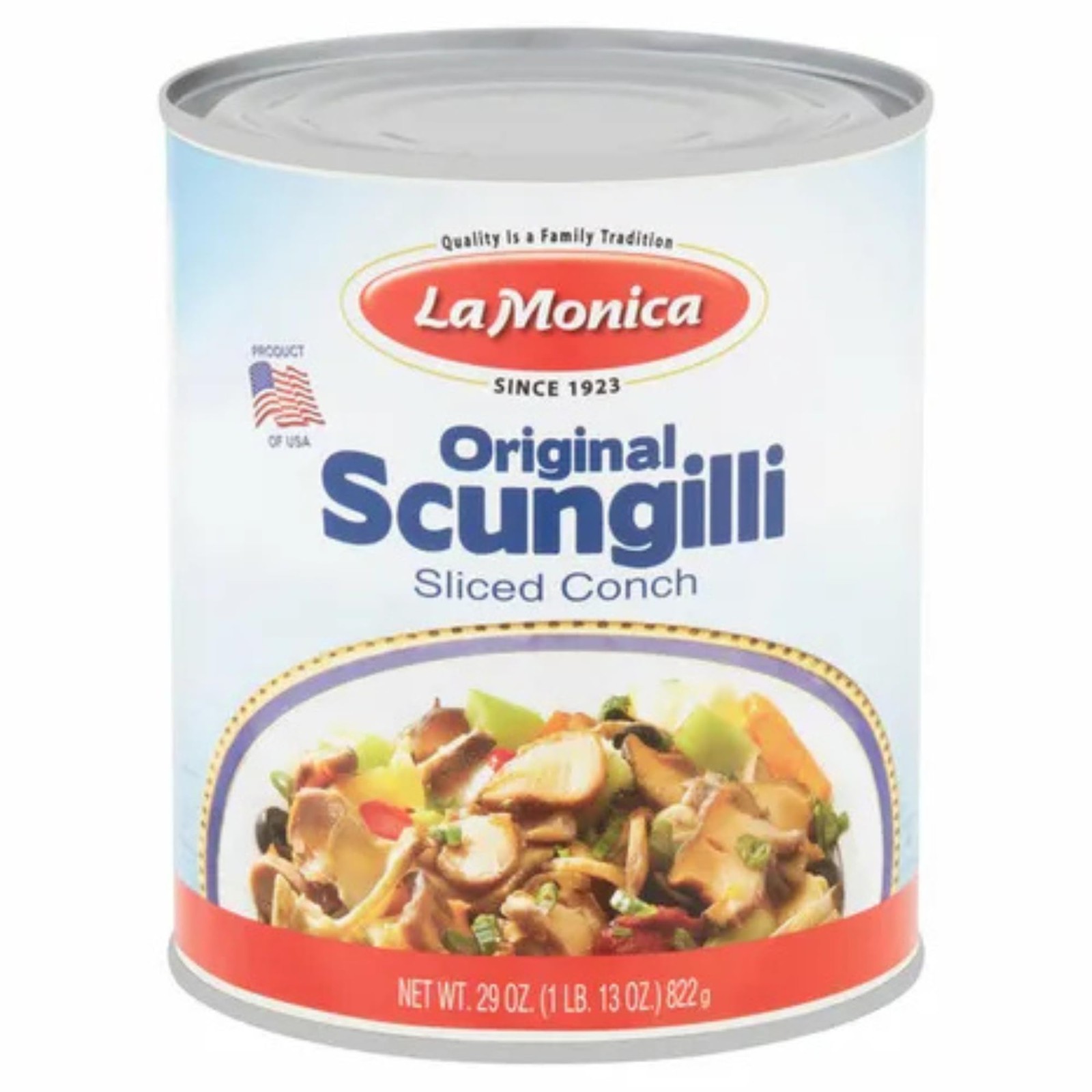LaMonica Fine Foods Scungilli (Sliced Conch), 29 oz – 1.81 Pound (Pack of 1)