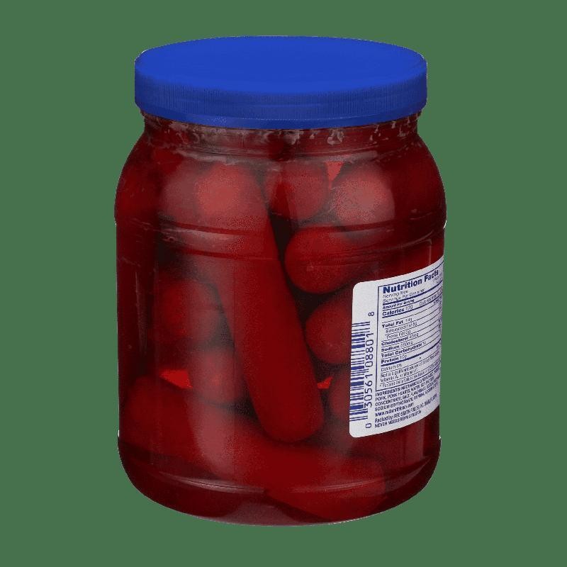 Ready To Eat Pickled Sausage Convenient Resealable Jar Fully Cooked Snack New