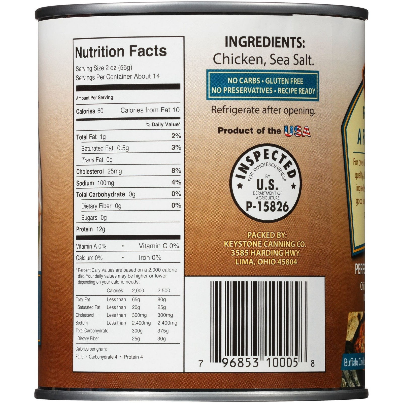 Keystone All Natural Chicken, 28 oz Can (2 Pack) Free Shipping