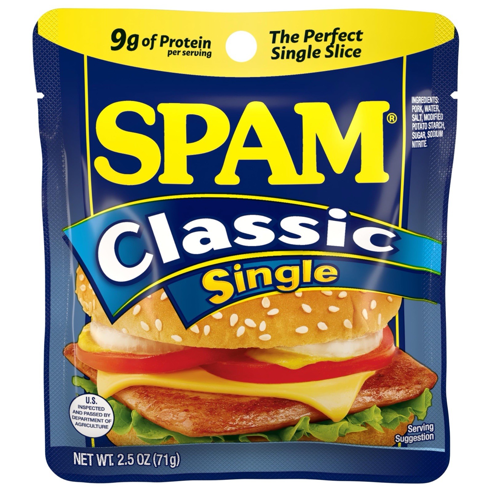 Spam 🍳Single Classic 🥪 2.5 Ounce Pouch (Pack of 12)