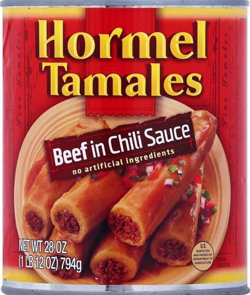 HORMEL Beef Tamales in Chili Sauce, 28 oz Can