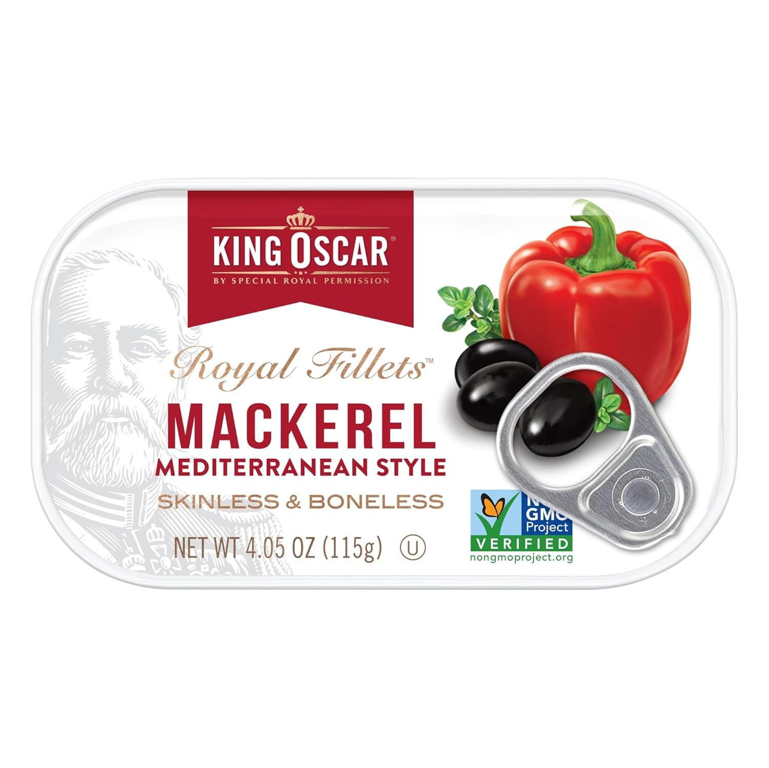 Skinless & Boneless Mackerel In Olive Oil, 4.05-Ounce Cans (Pack Of 6)
