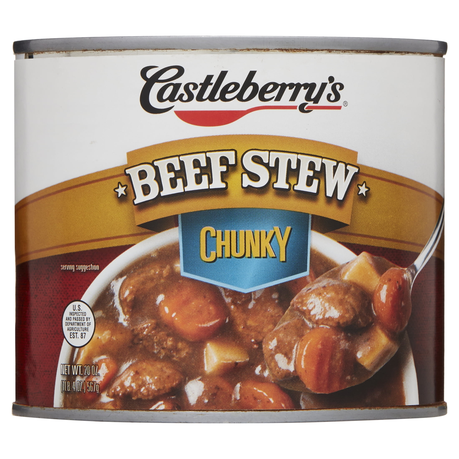 (4 pack) Chunky Beef Stew, 20 oz Can