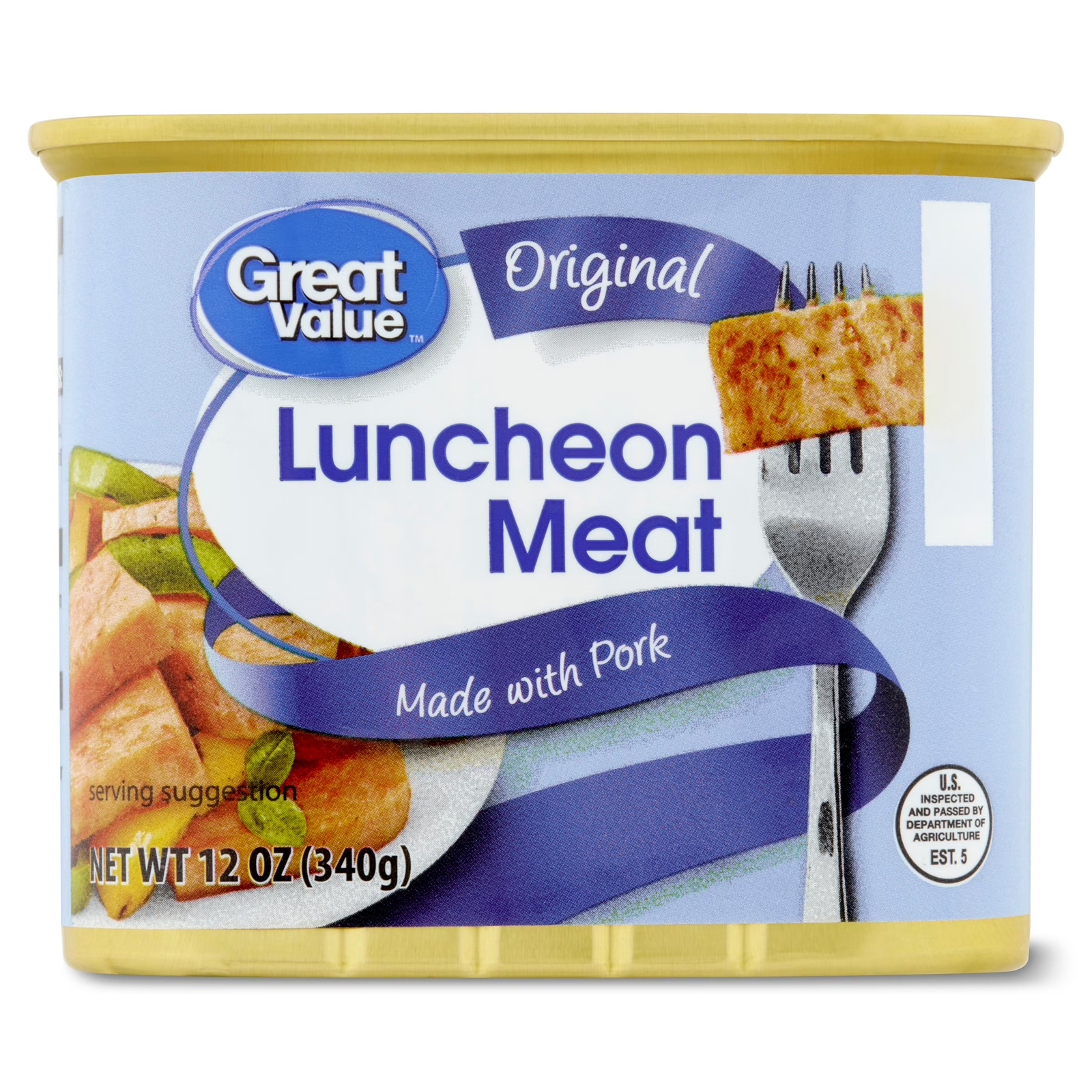 (8 Pack) Original Luncheon Meat, 12 Oz Easy Open Can