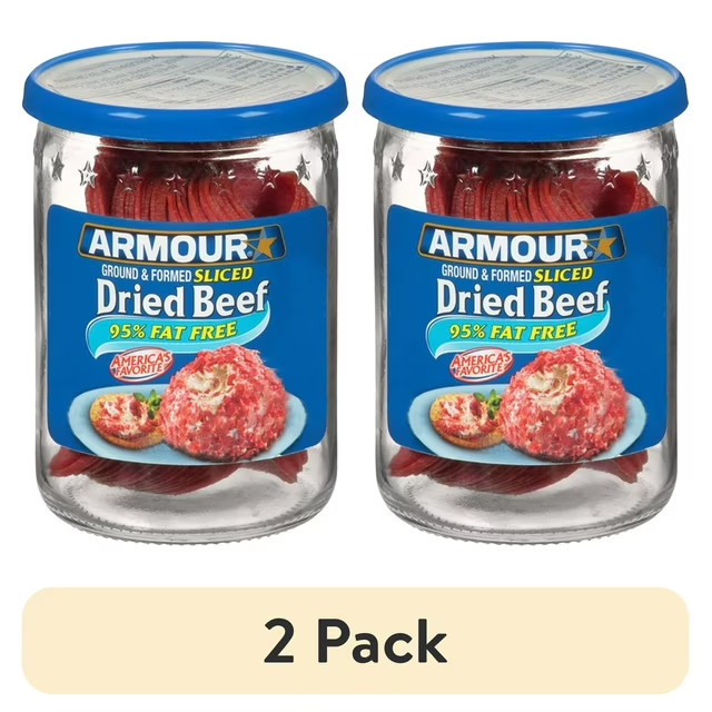 Armour Star Chipped Dried Ground Beef 95% Fat-Free Gluten Free [2 Pack] FASTSHIP