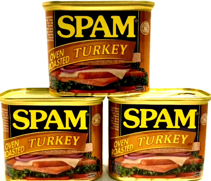 Spam Oven Roasted Turkey Luncheon Meat 12 oz ( Pack of 3 )