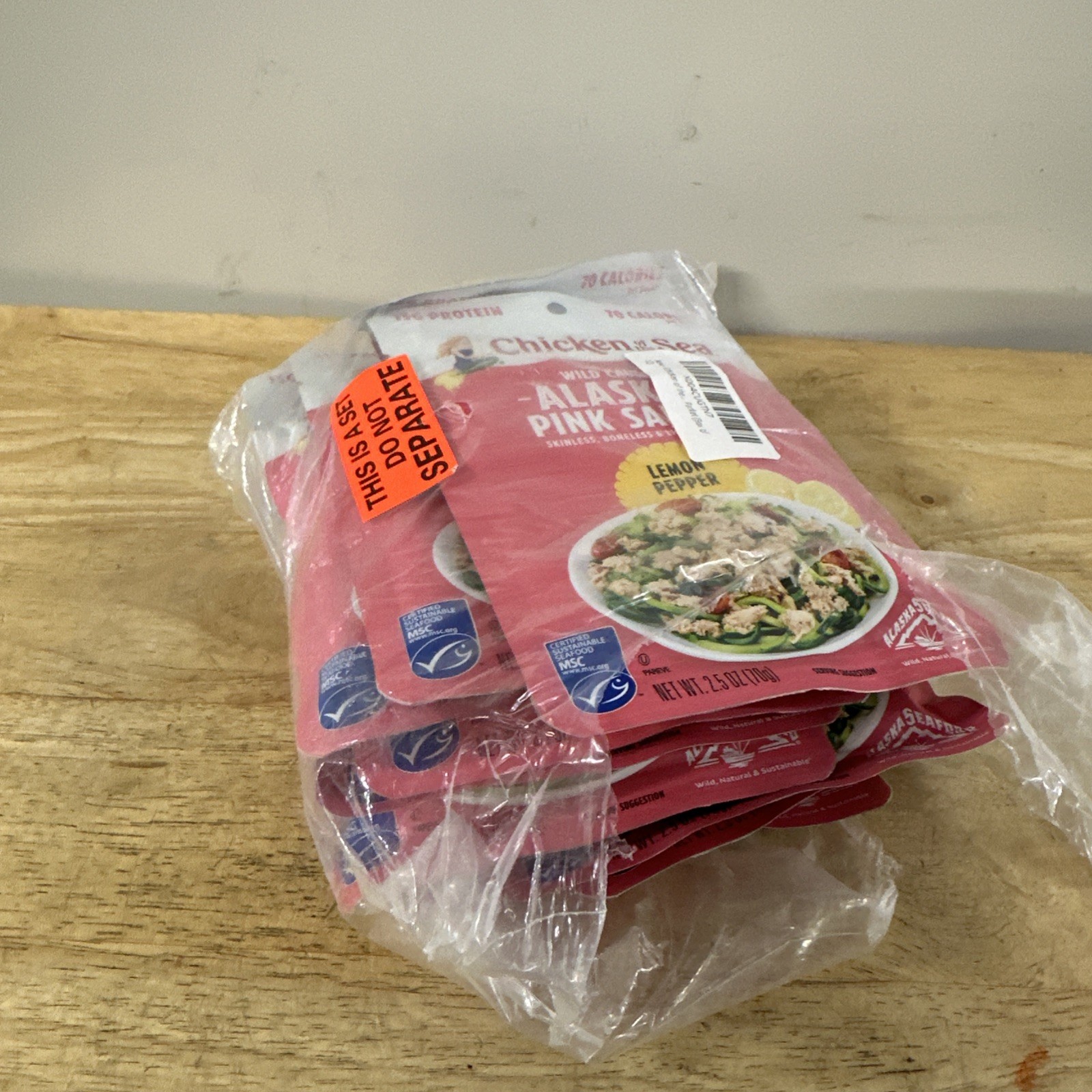 Alaskan Pink Salmon Skinless & Boneless, Chicken of the Sea 2.5 oz. (Pack of 10)