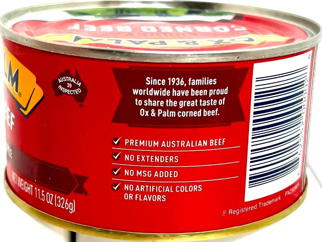 OX & Palm Corned Beef with Juices Original Chunky Style 11.5 oz ( Pack of 6 )