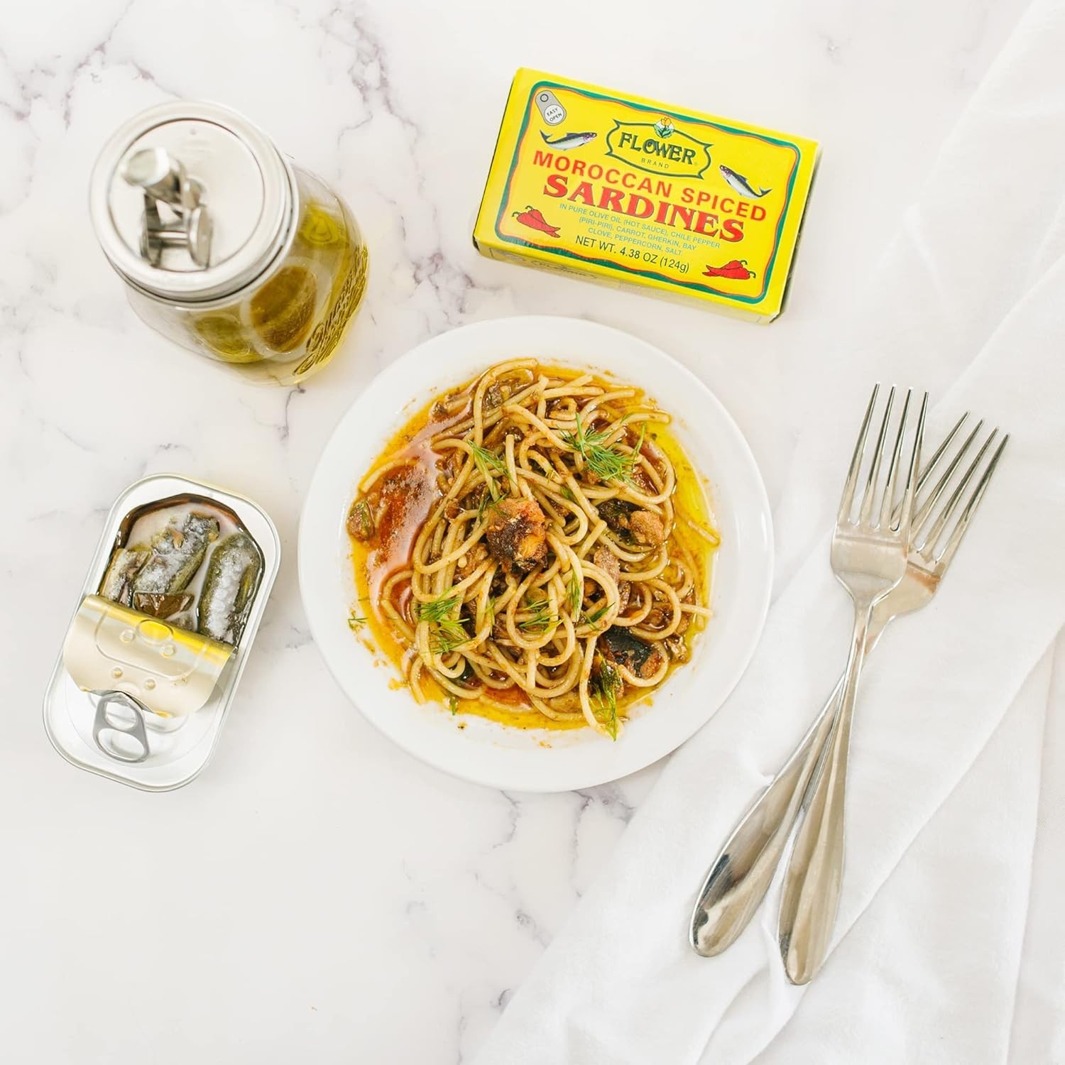 Moroccan Spiced Wild-Caught Sardines in Olive Oil – 5 Can Pack, Keto Friendly