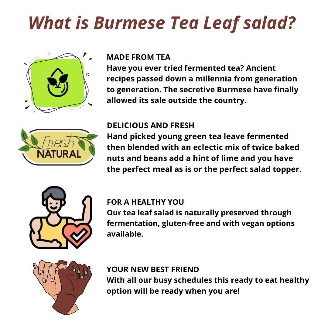 YELLOW CHEEK BURMESE TEA LEAF SALAD KIT – LAPHET THOKE- Hot and Spicy – Salad –