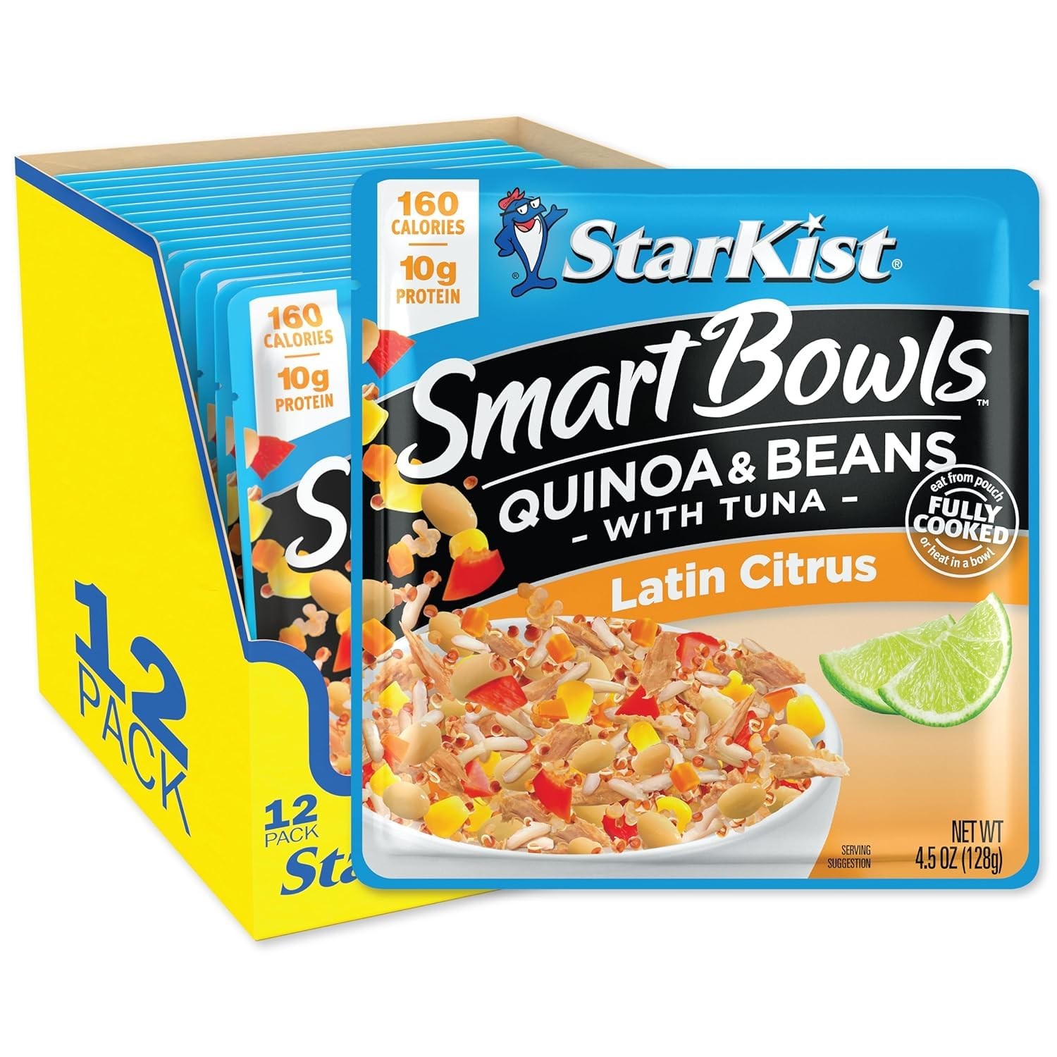 StarKist Smart Bowls Latin Citrus, 4.5 oz Pouch (Pack of 12) – Features Quinoa