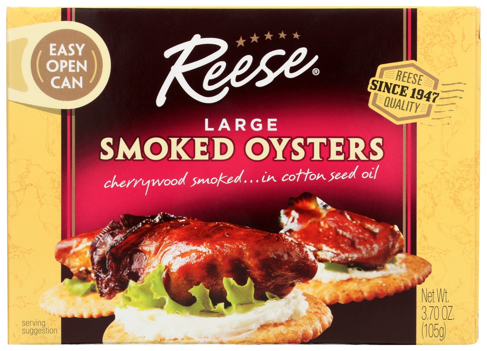 Large Smoked Oysters – 3.7 oz