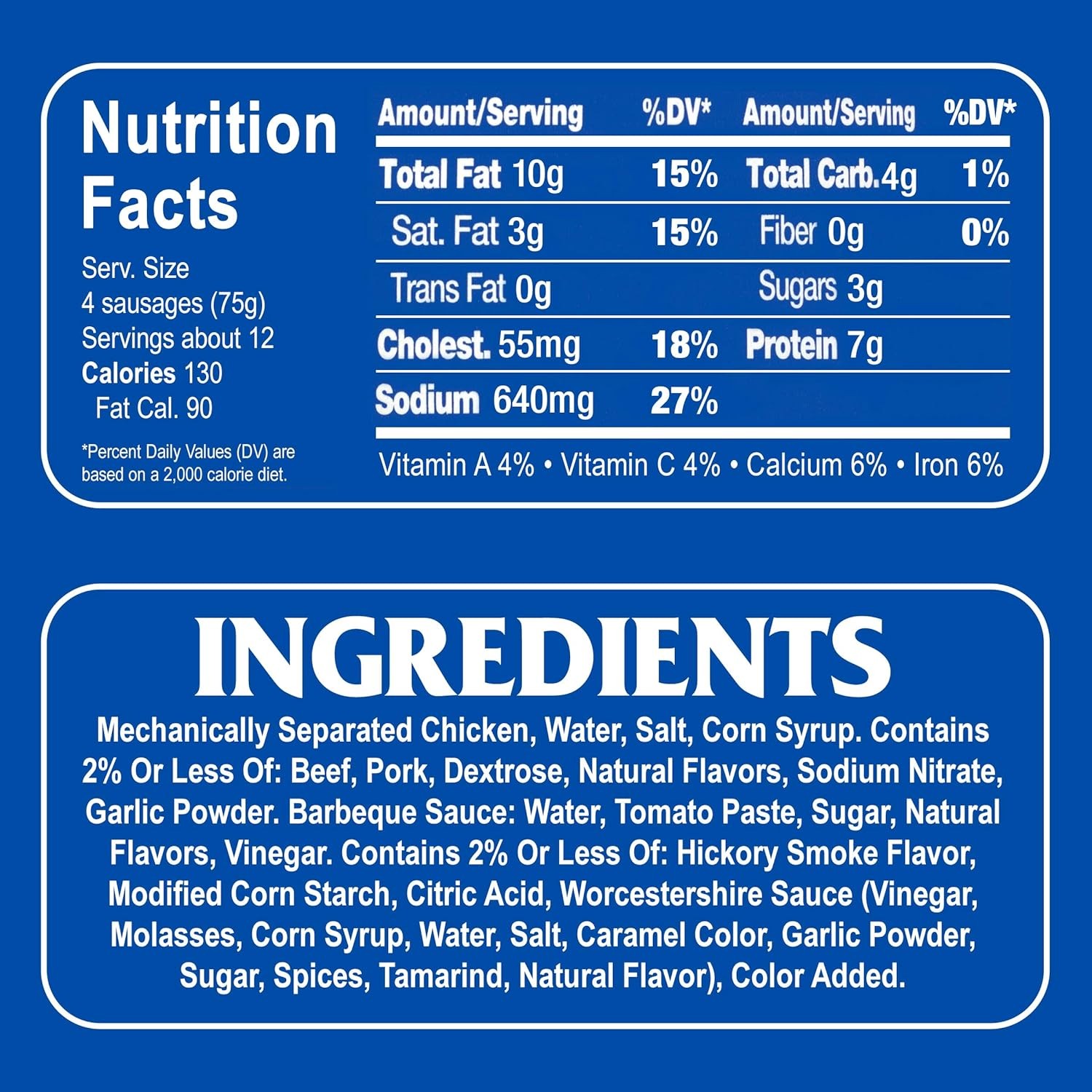 Armour Star Vienna Sausage, Barbecue Flavored, Canned Sausage, 4.6 oz (Pack of 6