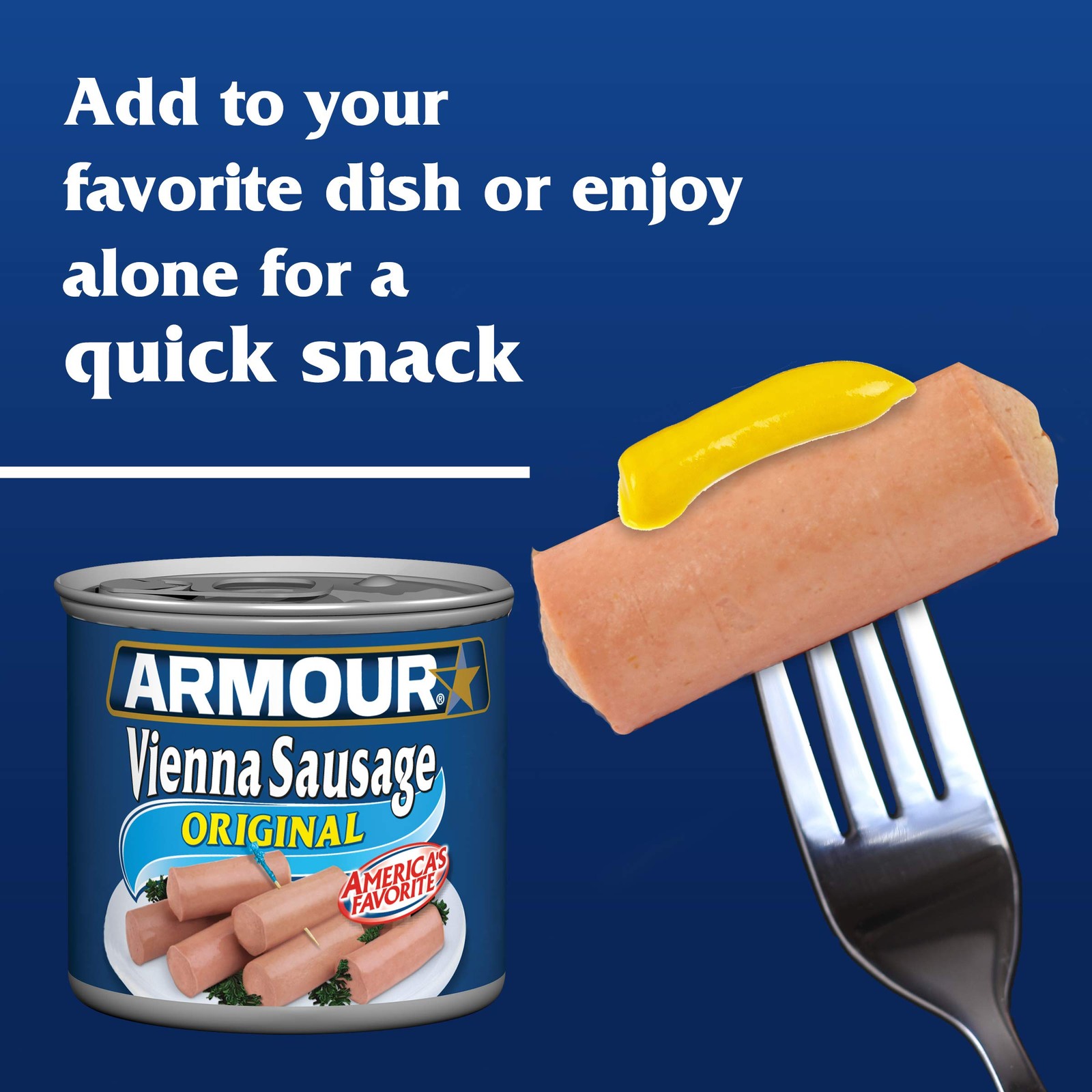 Armour Star Vienna Sausage, Original Flavor, Canned 4.6 Ounce (Pack of 6)
