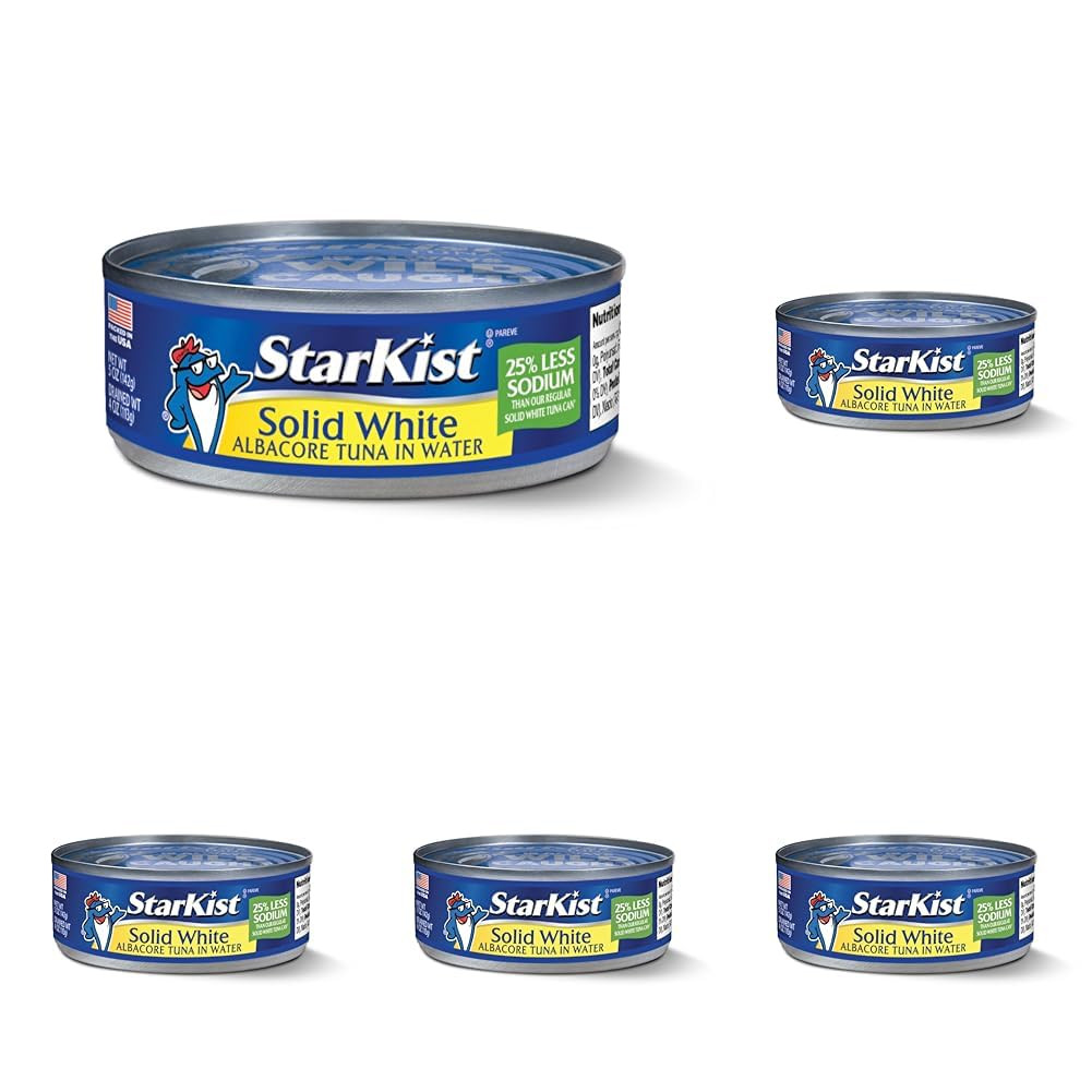 Solid White Albacore Tuna in Water, 5 Oz (24 Pack) Canned Tuna Fish, Wild Caught
