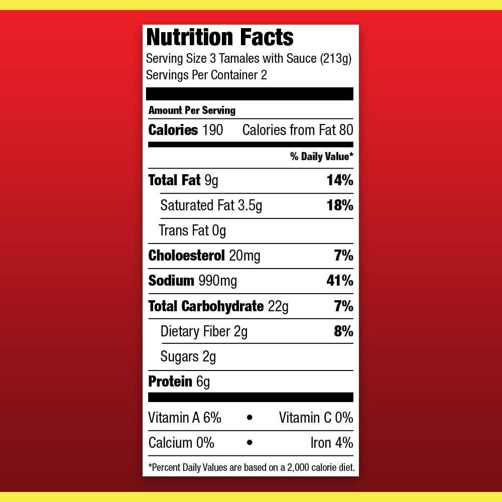 Beef Tamales 15 Oz 8 Pack