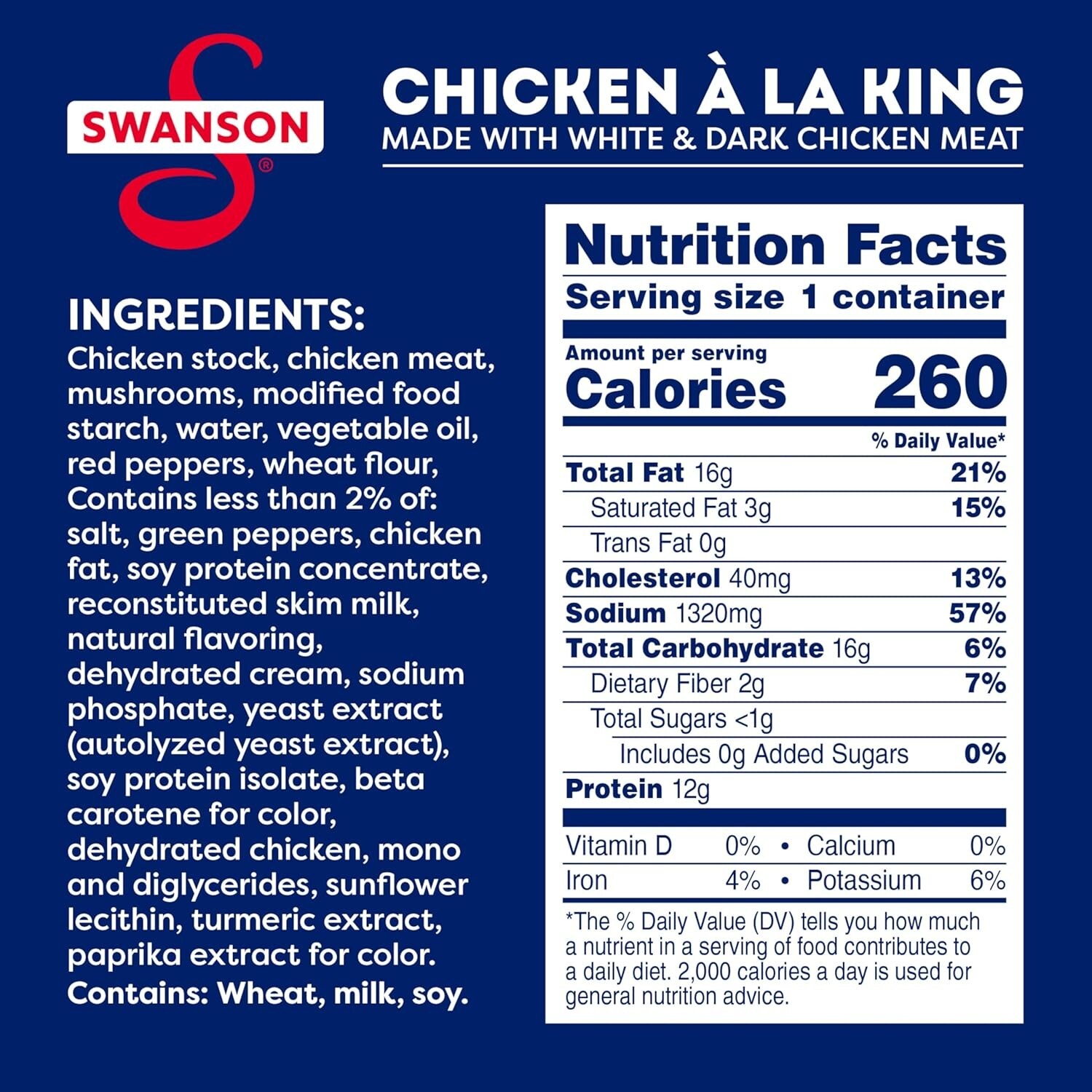 Nutritious 10.5 oz Canned Chicken á La King – 12 Cans of Hearty Goodness