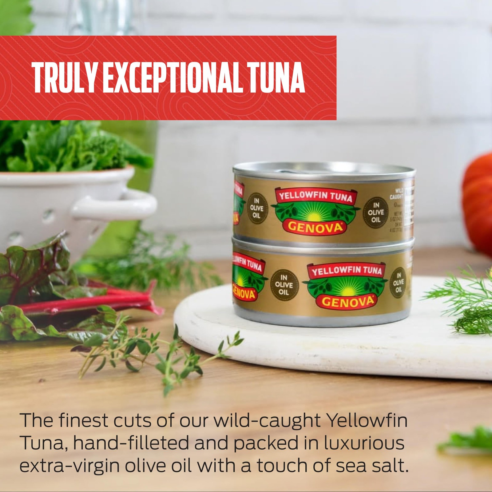 Genova Premium Yellowfin Tuna in Olive Oil, 5 Ounce Cans, 8-Pack – Nutrient R…