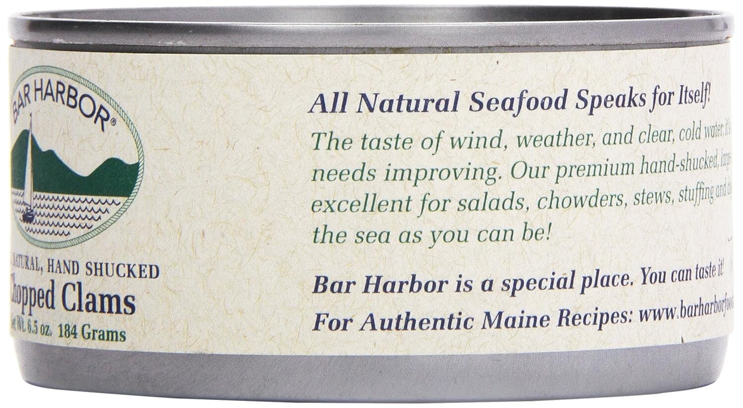 Chopped Clams in 6.5 oz. Can – All-Natural, Preservative-Free Seafood Delight