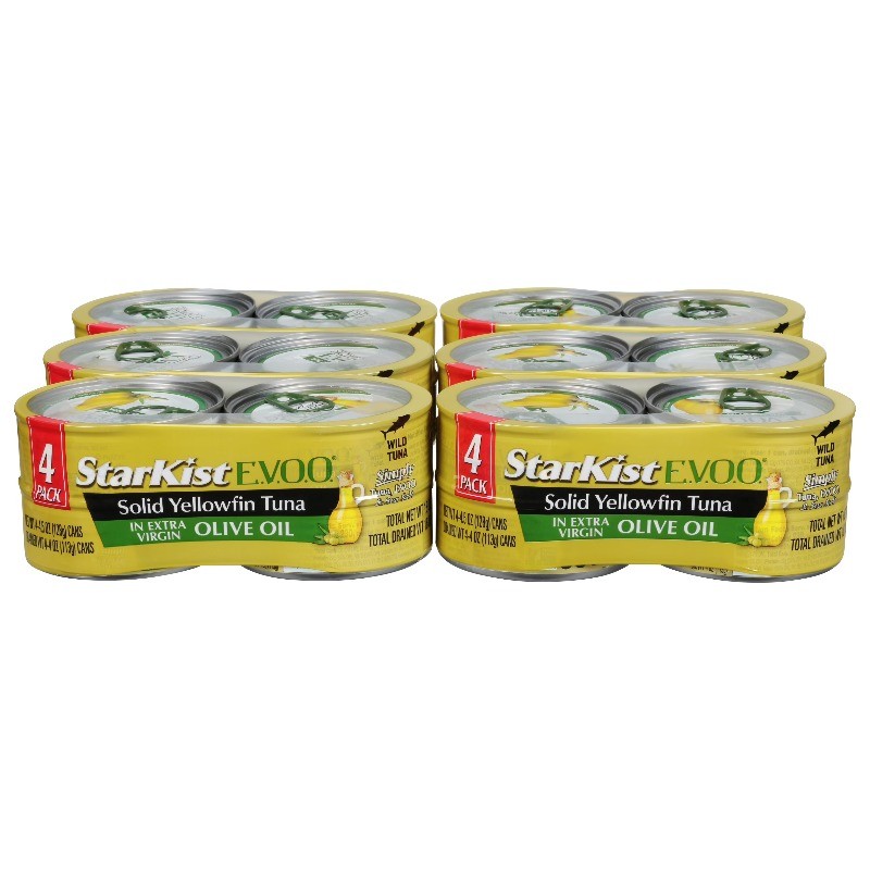 StarKist E.V.O.O. Solid Yellowfin/Light Tuna in Extra Virgin Olive Oil, 4.5 oz