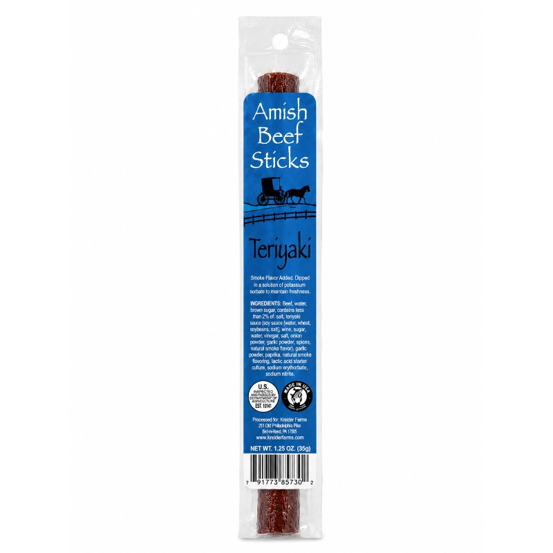 12x Amish Teriyaki Beef Sticks Spice Seasoning Cooking Kitchen Gourmet Lot 1oz
