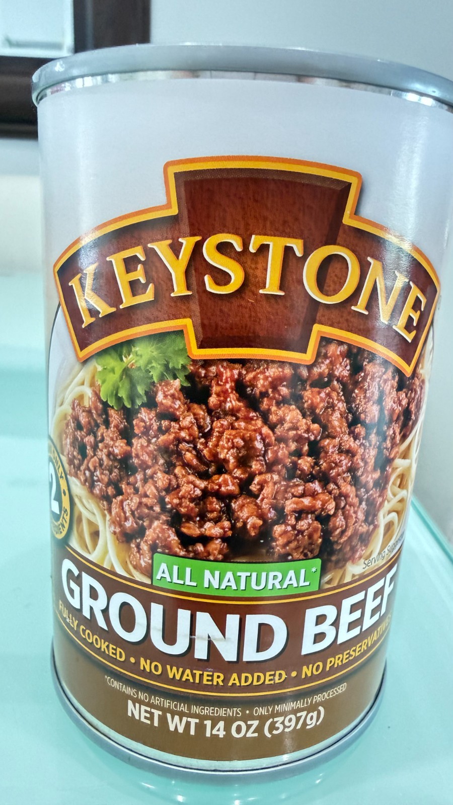 Keystone All Natural Canned Ground Beef – 14.oz