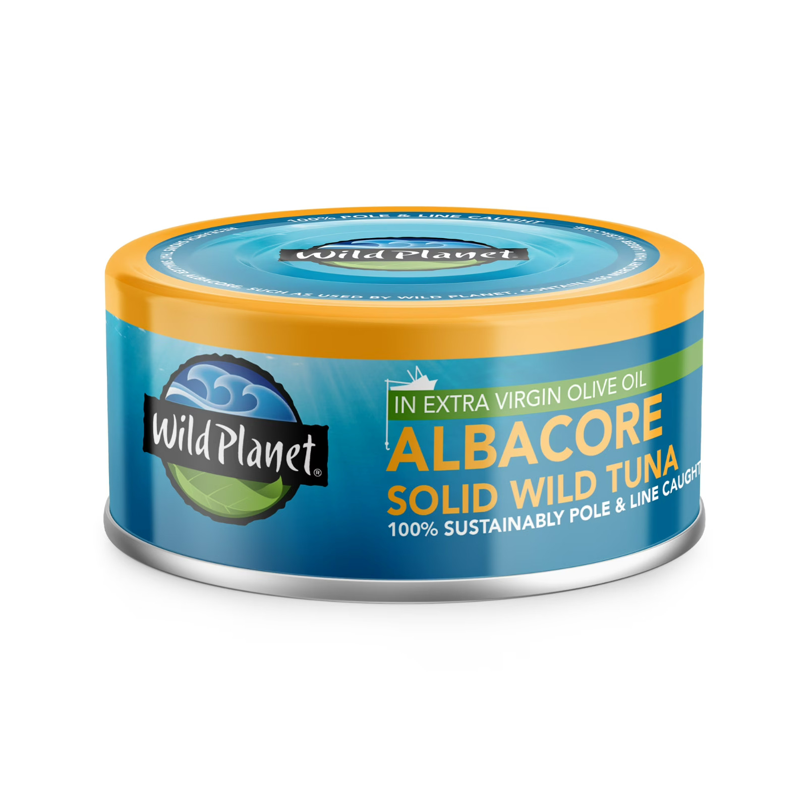 (6 Pack) Wild Planet Albacore Wild Caught Tuna in Extra Virgin Olive Oil – 5 oz