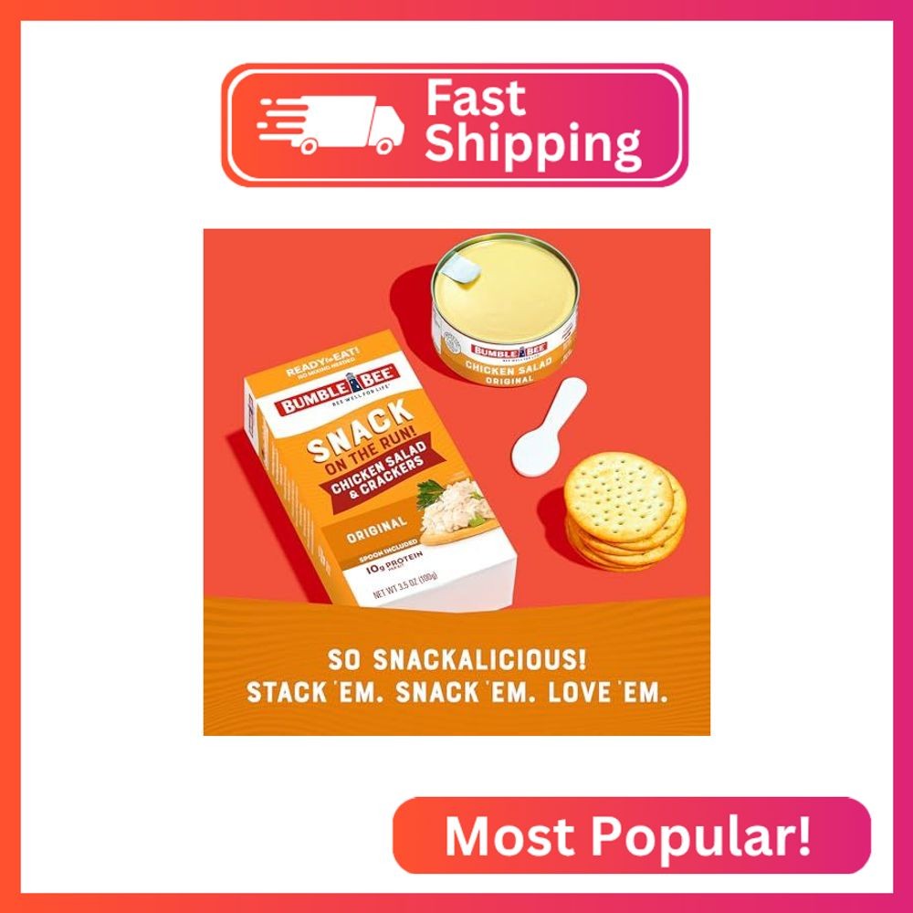 Bumble Bee Snack On The Run! Protein Snack Pack – Original Chicken Salad with Cr