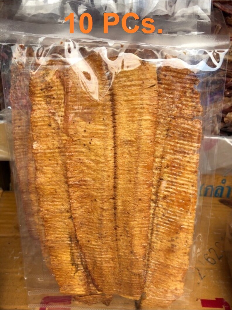 10x Crushed Dried Squid Fresh Crispy Seasoned Seafood Snack Sweet Spicy Fishery