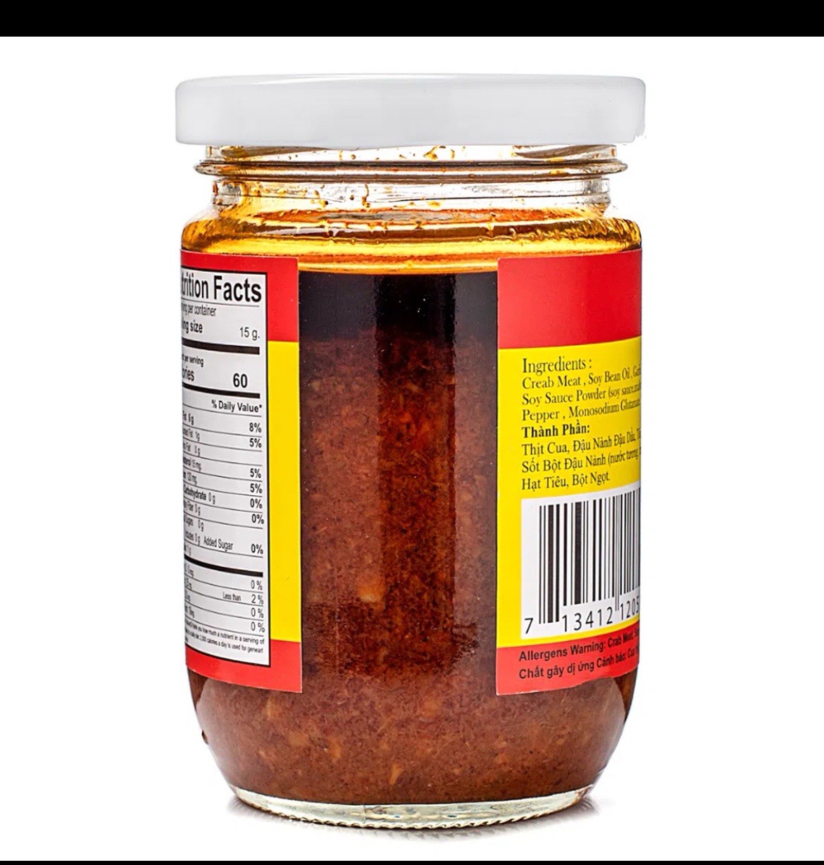 Butterfly Brand Crab Paste with Soya Bean Oil 200g Asian Pantry Jar