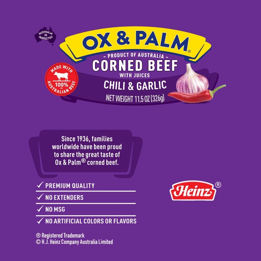 Canned Corned Beef Chili & Garlic Flavor 11.5 oz