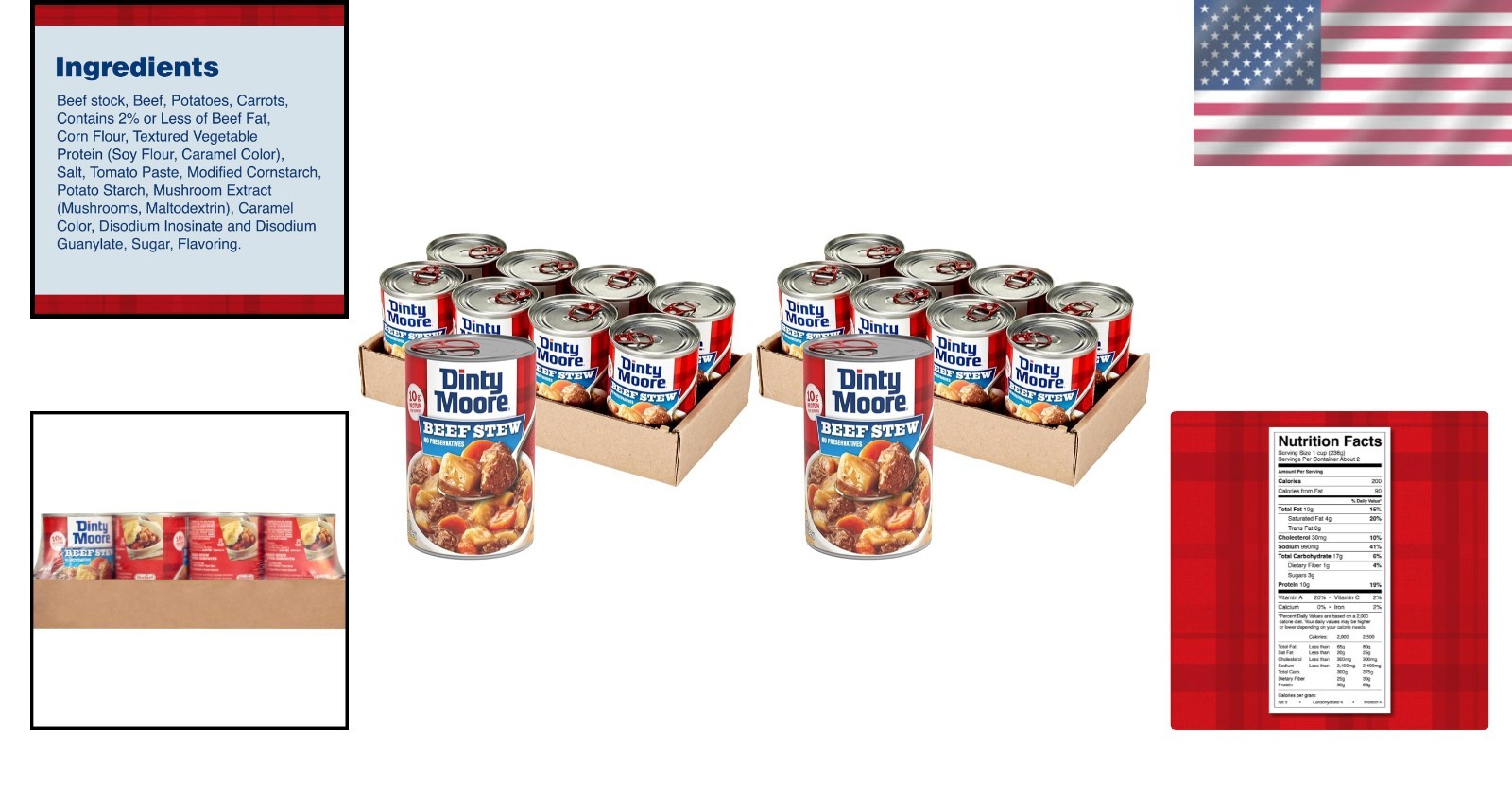 Ready-To-Eat Beef Stew with Potatoes & Carrots, 8 Pack