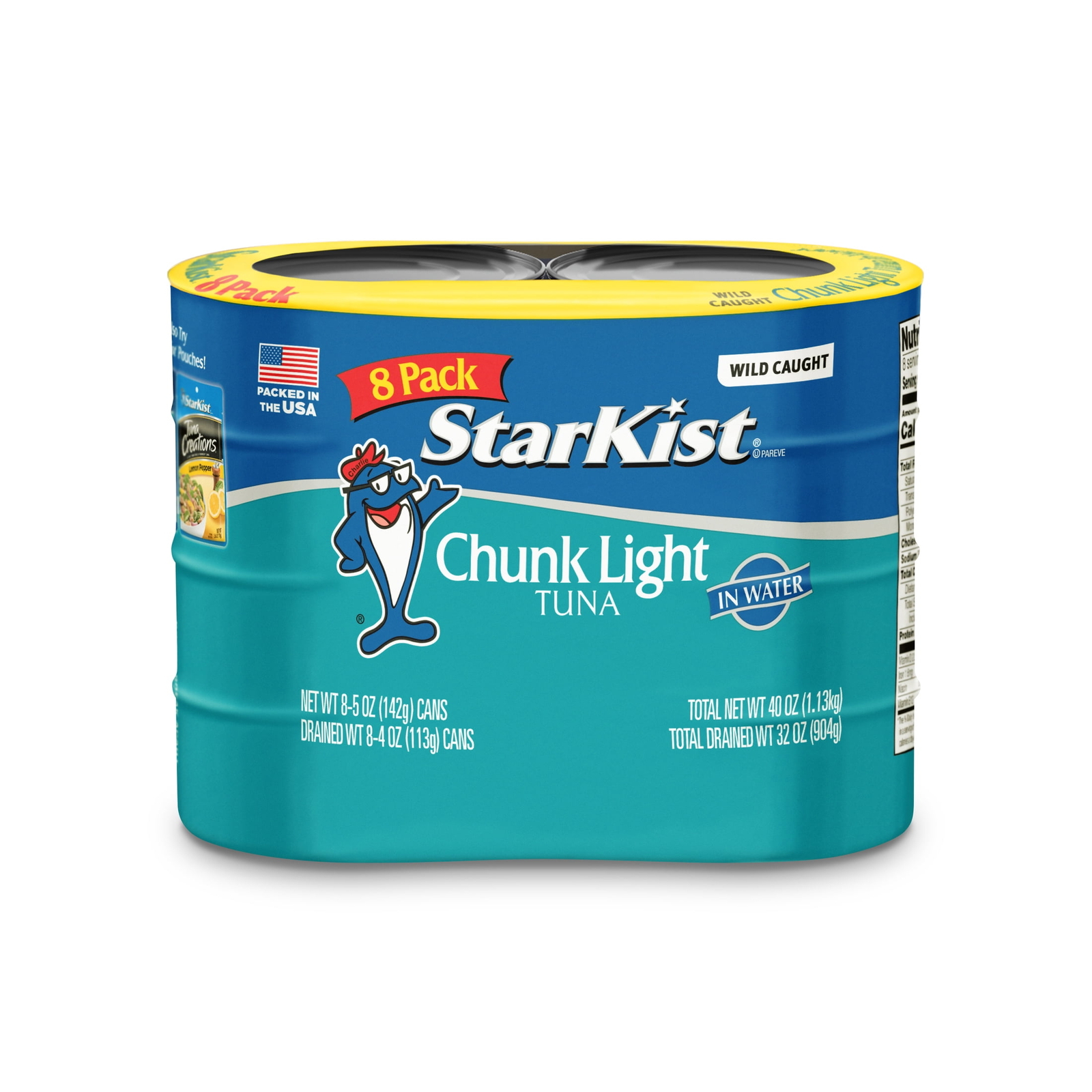 8 Cans,StarKist Chunk Light Tuna in Water, 5 oz
