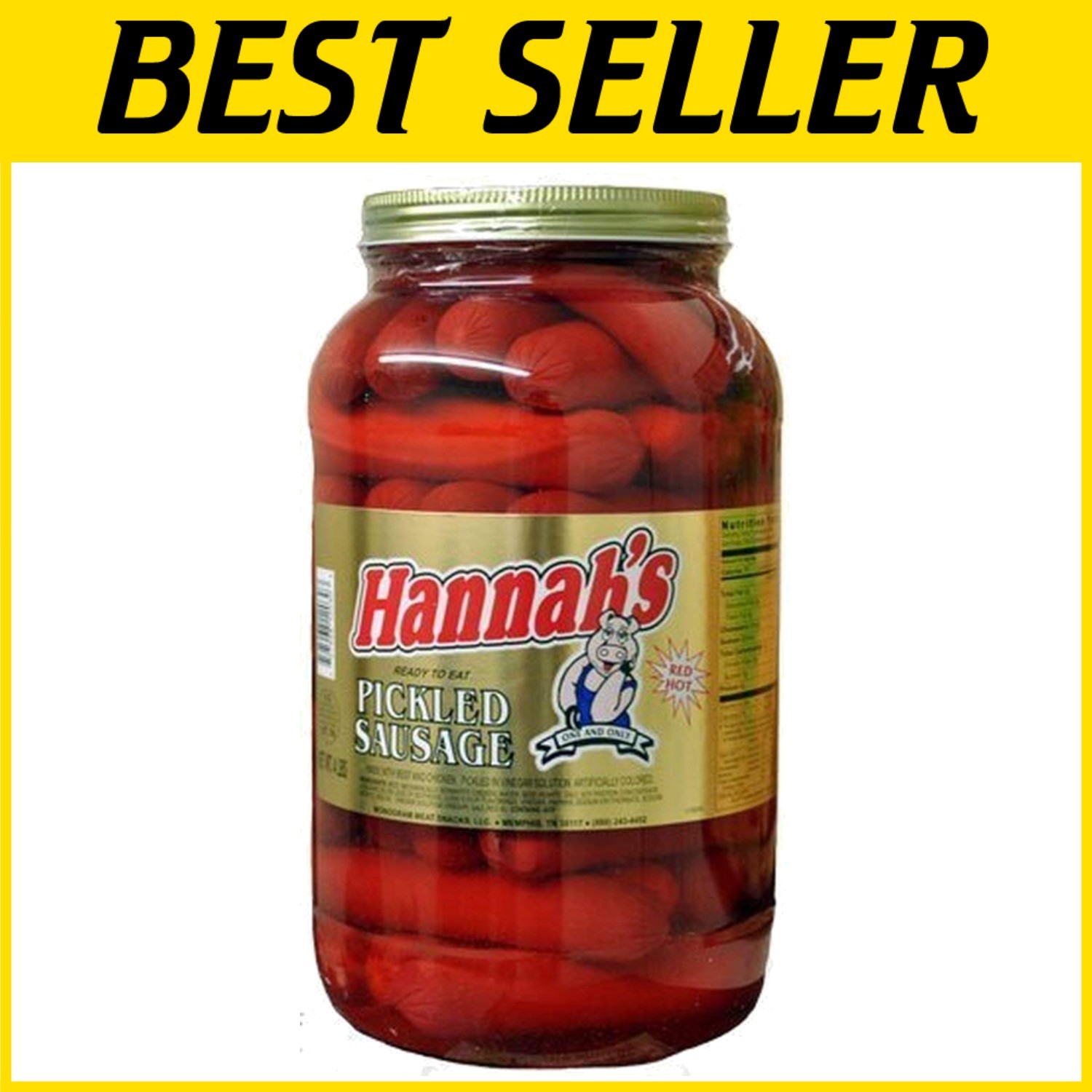 Spicy Pickled Sausage – Large Gallon Jar