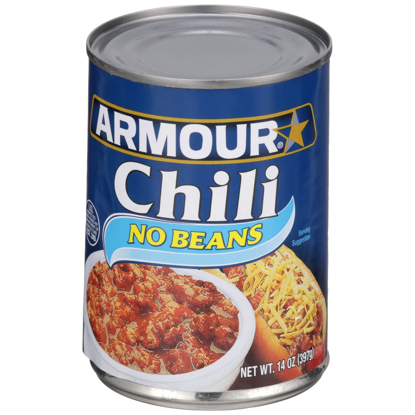 8 Cans Armour Star Chili with No Beans Quick & Easy Canned Food 14 OZ (8 Pack)