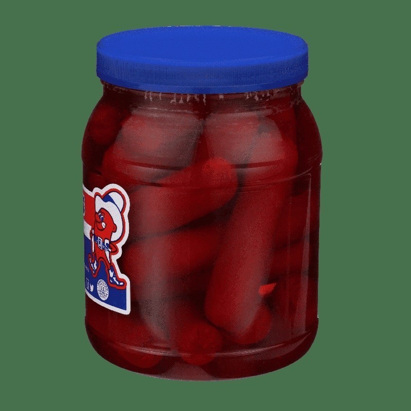 Pickled Sausages Smoked Protein Snack Ready to Eat Low Carb Resealable Jar New