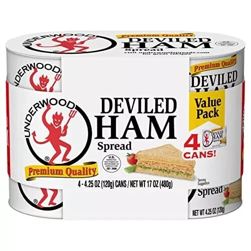 Underwood Deviled Ham Spread, 4.25 Ounce (Pack of 4)